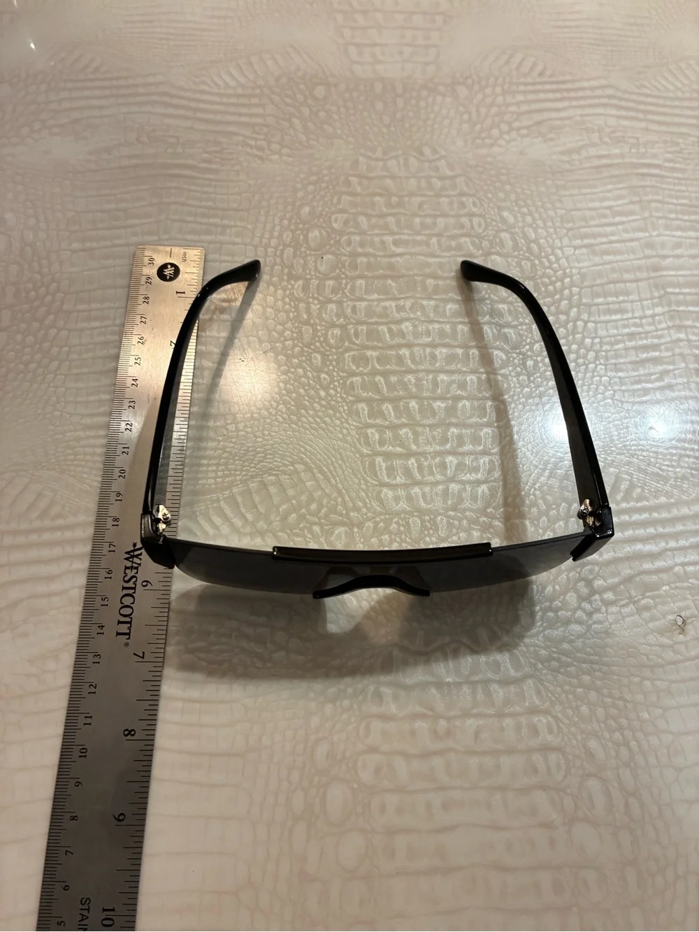 Burberry Black Shield Sunglasses with Signature Striped Temples - Picture 11 of 13